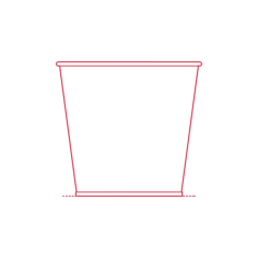 Objects Plant Pots Ikea Daidai Plant Pot Small Outline Svg File, Free Vectors File